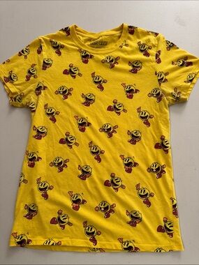 Yellow Pac-Man All-Over Graphic Short Sleeve Tee